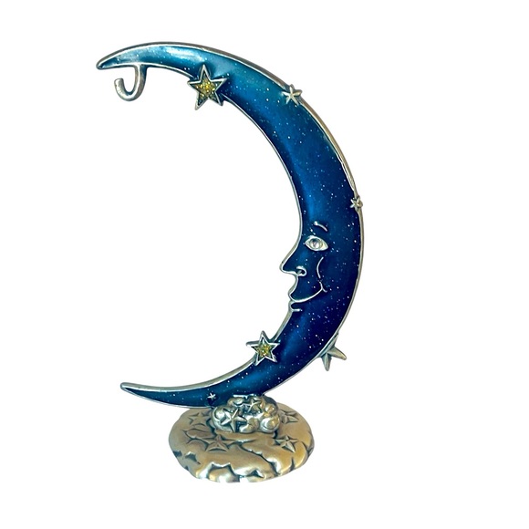 Beautiful Blue an Silver Moon Hanger - Picture 2 of 4